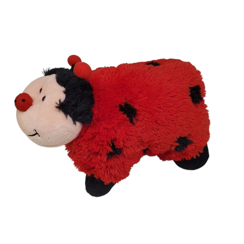 Pillow Pet Ms Ladybug 2010 Stuffed Plush Pee Wees Retired 12"